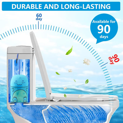Toilet Bowl Cleaners Bottle Bathroom Toliet Bowl Cleaner with Fresh Jasmine Scent Cute Dinosaur Shaped Toilet Tank Cleaner (Green)