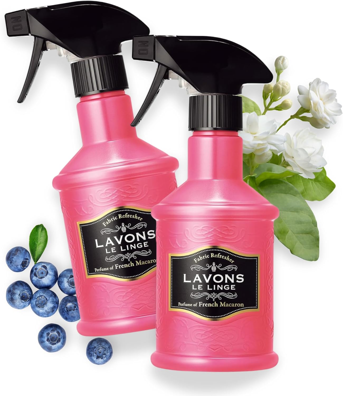 LAVONS Fabric Spray Freshener for Carpet Fresh, Pet Safe Linen Spray for Bedding, Organic Fabric Refresher Spray for Home & Offices, Natural Carpet Freshener from Japan, 12.5 Fl Oz FRENCH MACARON