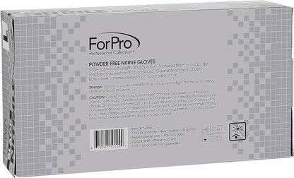 ForPro Disposable Nitrile Gloves, Chemical Resistant, Powder-Free, Latex-Free, Non-Sterile, Food Safe, 4 Mil