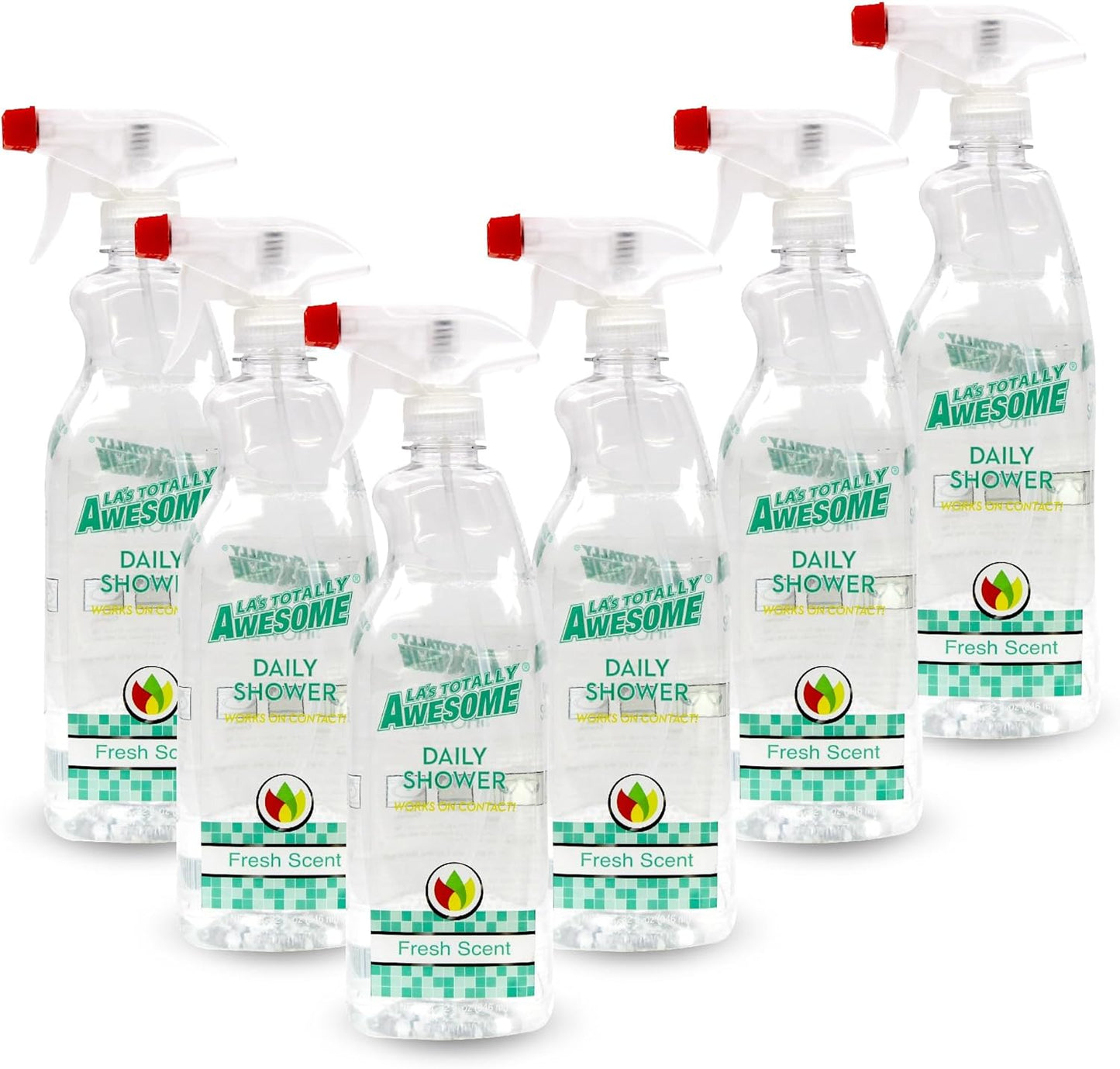 La's Totally Awesome Daily Shower Cleaner Spray, For Showers, Tubs and more, Plant-Derived Formula, 32 Fl Oz (Pack of 3)