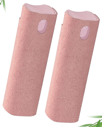 Screen Cleaner Spray and Wipe Touch Screen Cleaner for iPhone iPad Computer Laptop Tablet MacBook Cell Phone Eyeglasses（Pink）