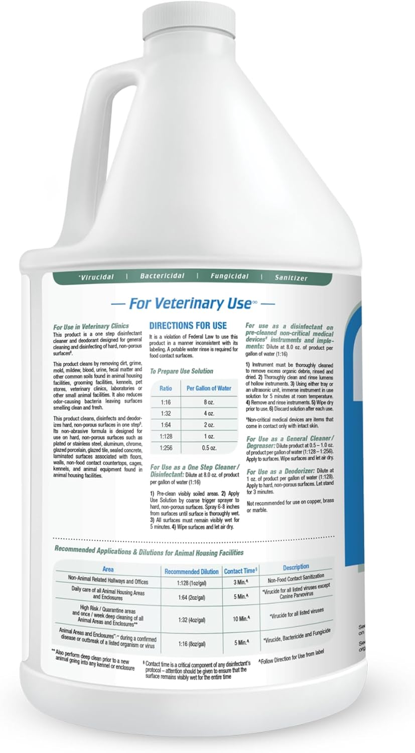 REScue One-Step Ready-to-Use Disinfectant Cleaner & Deodorizer – For Veterinary Use, Animal Shelters, Pet Foster Homes, Kennels, Litter Box – 32 Ounce RTU (Spray Nozzle NOT Included)