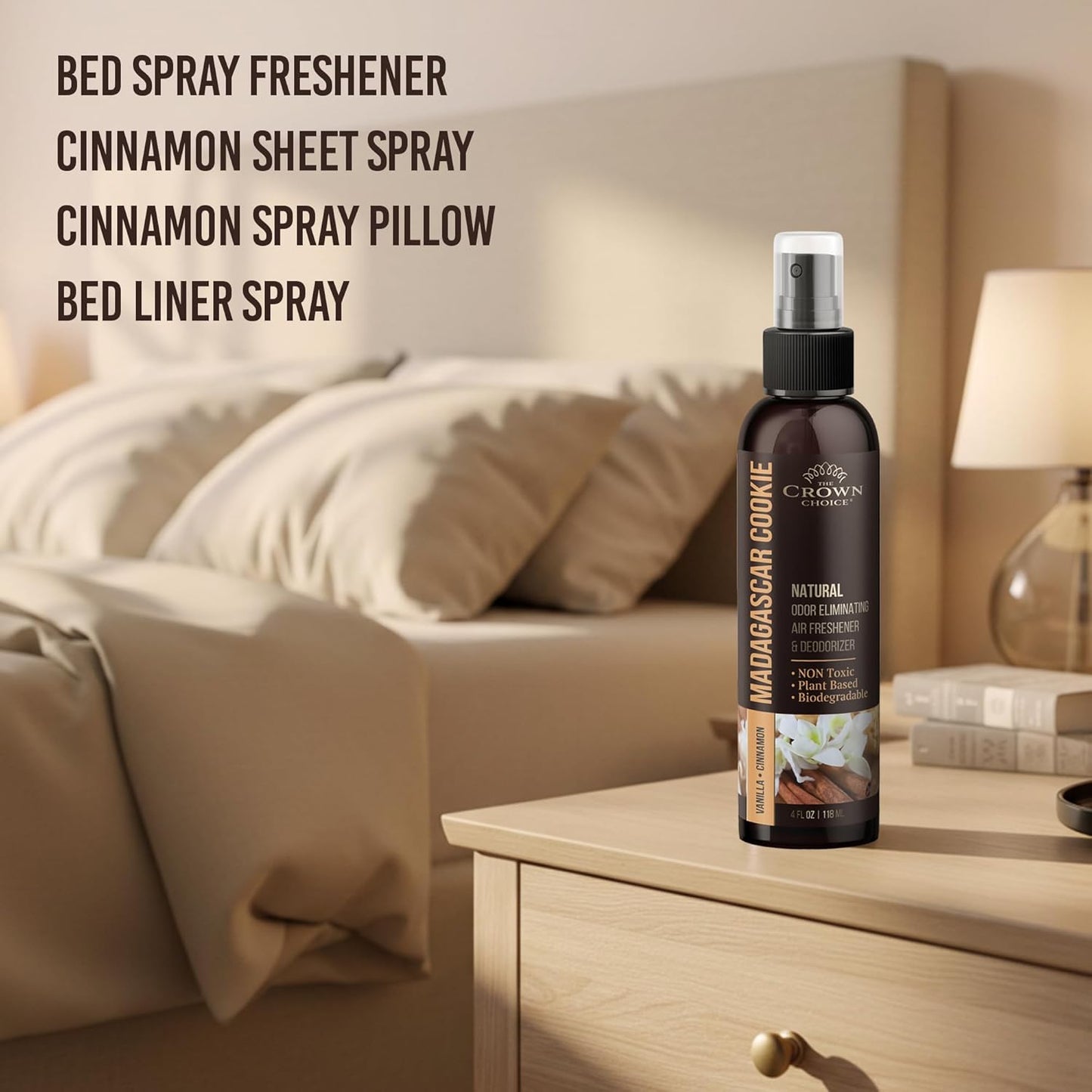 Non-Toxic Odor Eliminator,Natural Cedar Air Freshener Spray for Clothes Storage & Moth Repellent,Closet & Couch Deodorizer,Long Lasting Bathroom & Toilet Freshener, Safe for Kids & Pets-4 oz Pack of 1