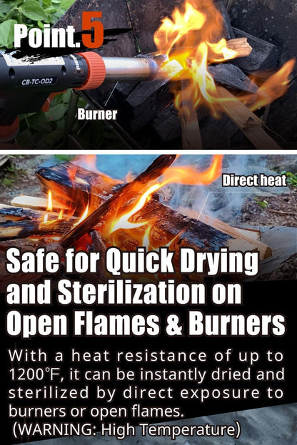 Ultralight 1/2oz Scrubber 316L Stainless Steel Cloth Heat Resistant 1200℉ Ultra-Durability Quick-Drying & Sterilization Backpacking Camp Hiking Trekking