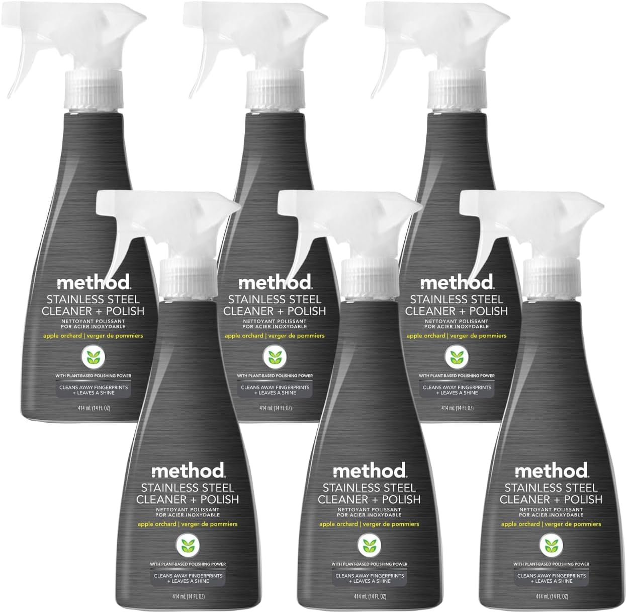 Method Stainless Steel Cleaner, Apple Orchard, 14 OZ (Pack of 1)