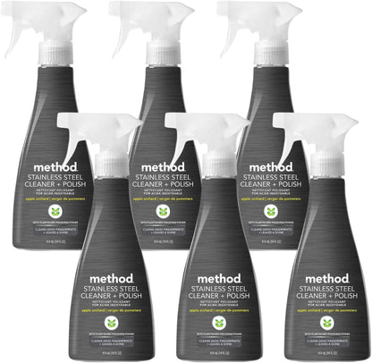Method Stainless Steel Cleaner, Apple Orchard, 14 OZ (Pack of 1)