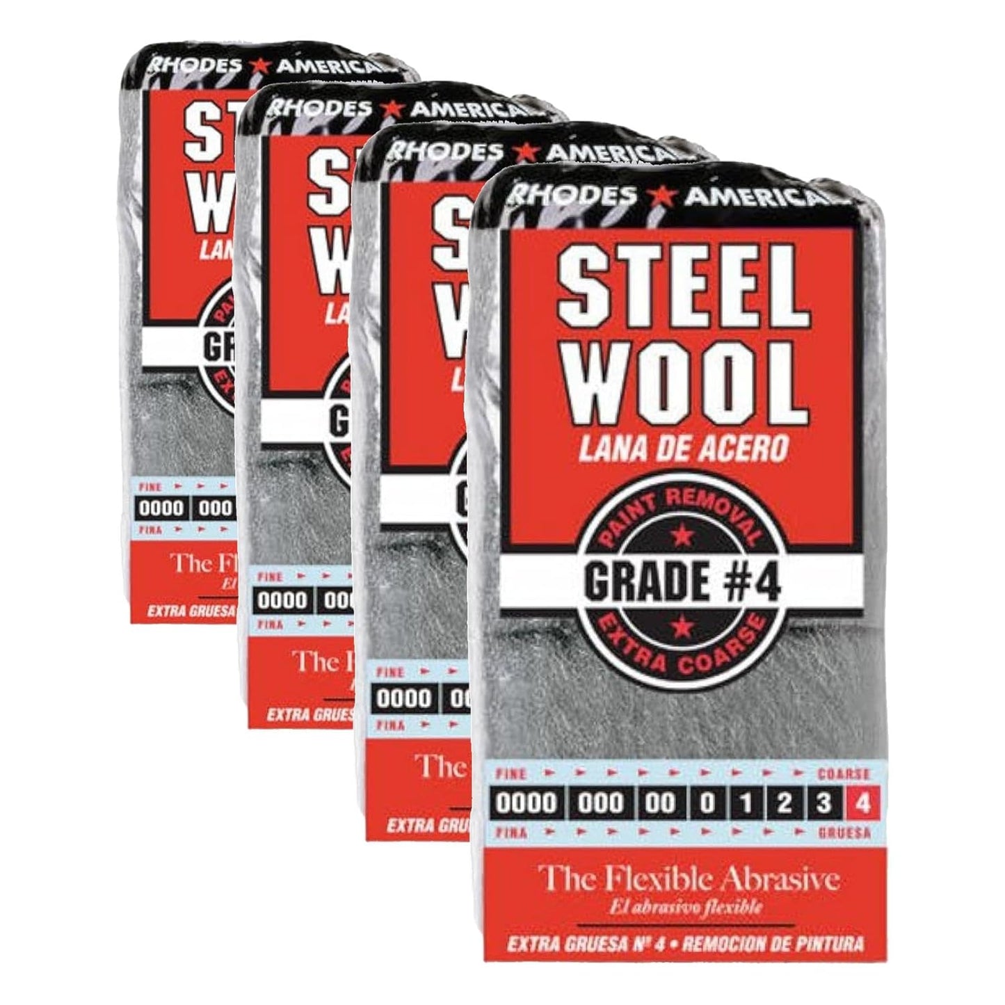 Homax - 33873210009 Steel Wool, Extra Fine Grade #000, 12 Pads