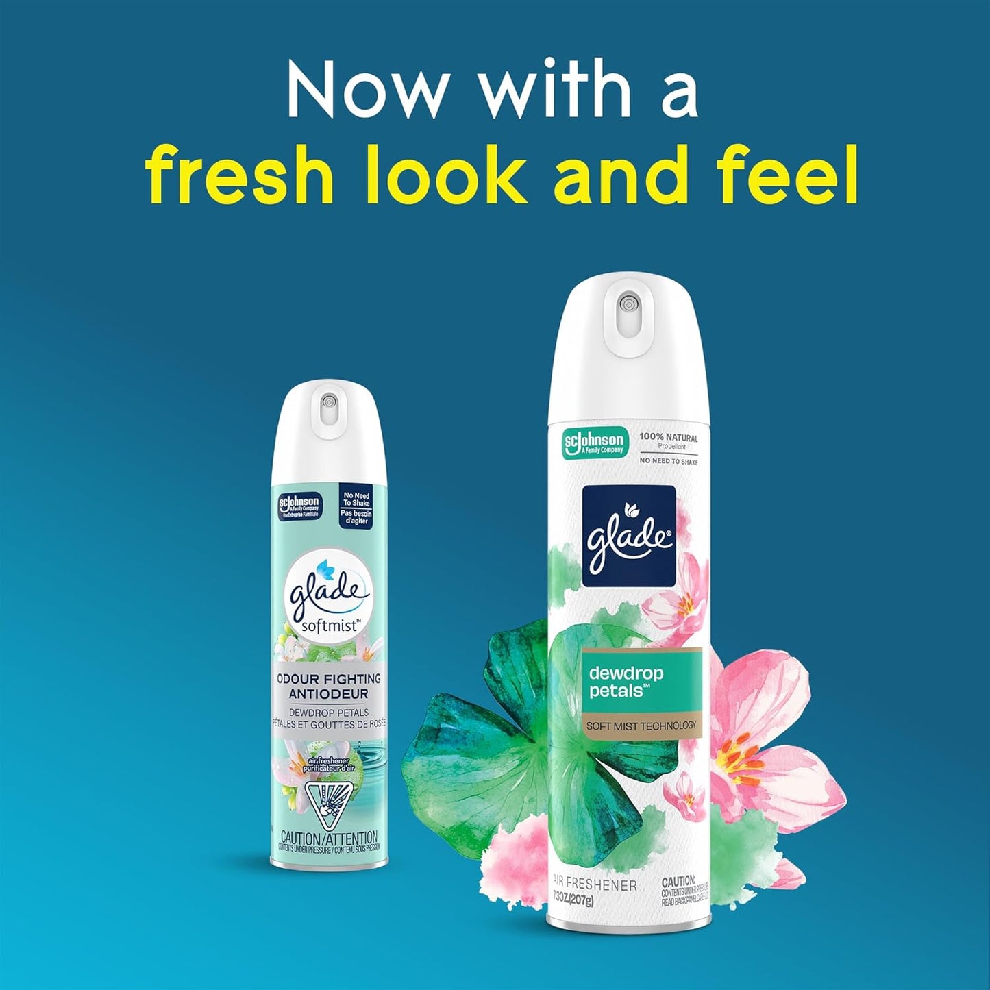 Glade Air Freshener Room Spray, Clean Linen Scent, Odor Fighting to Deliver Long Lasting Freshness, 7.3 Oz, 6 Count