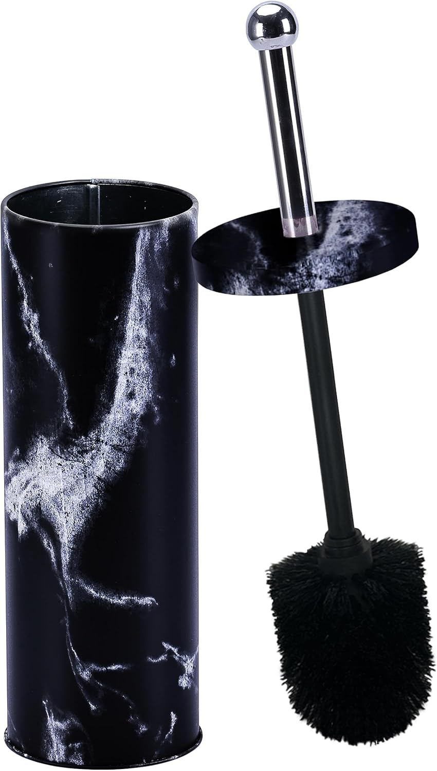 Deep & Sturdy Toilet Bowl Brush with Holder - Durable Scrubbing - Toilet Cleaners - Household Essentials - Silicone Brush - Bathroom Cleaner - Cleaning Supplies - Household Supplies, White