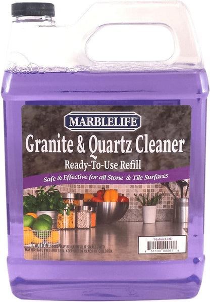 Marblelife Granite & Quartz Cleaner, Safe & Powerful Granite Countertop Cleaner, Oil & Wax Free Quartz Countertop, Effective Stone Care & Cleaning, 32oz Spray