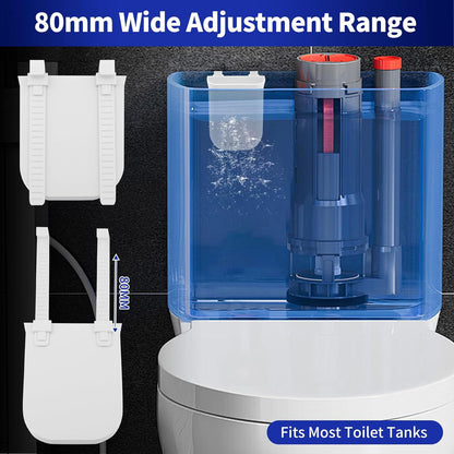 Controlled Release Toilet Bowl Cleaner Tablets Holder, Universal Toilet Tank Cleaner Dispenser with Adjustable Hooks, Hanging Bleach Tablet Bracket for Long-Lasting Cleaning, Prevents Tank Buildup