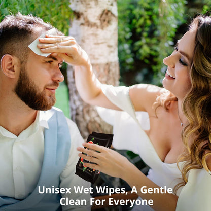 WBM Care Wet Wipes, Convenient & Blood Orange scented, Flip Top Dispenser, Thick & Strong Non-Woven Cloth, Body Wipes, 20 Sheets (Pack of 12)