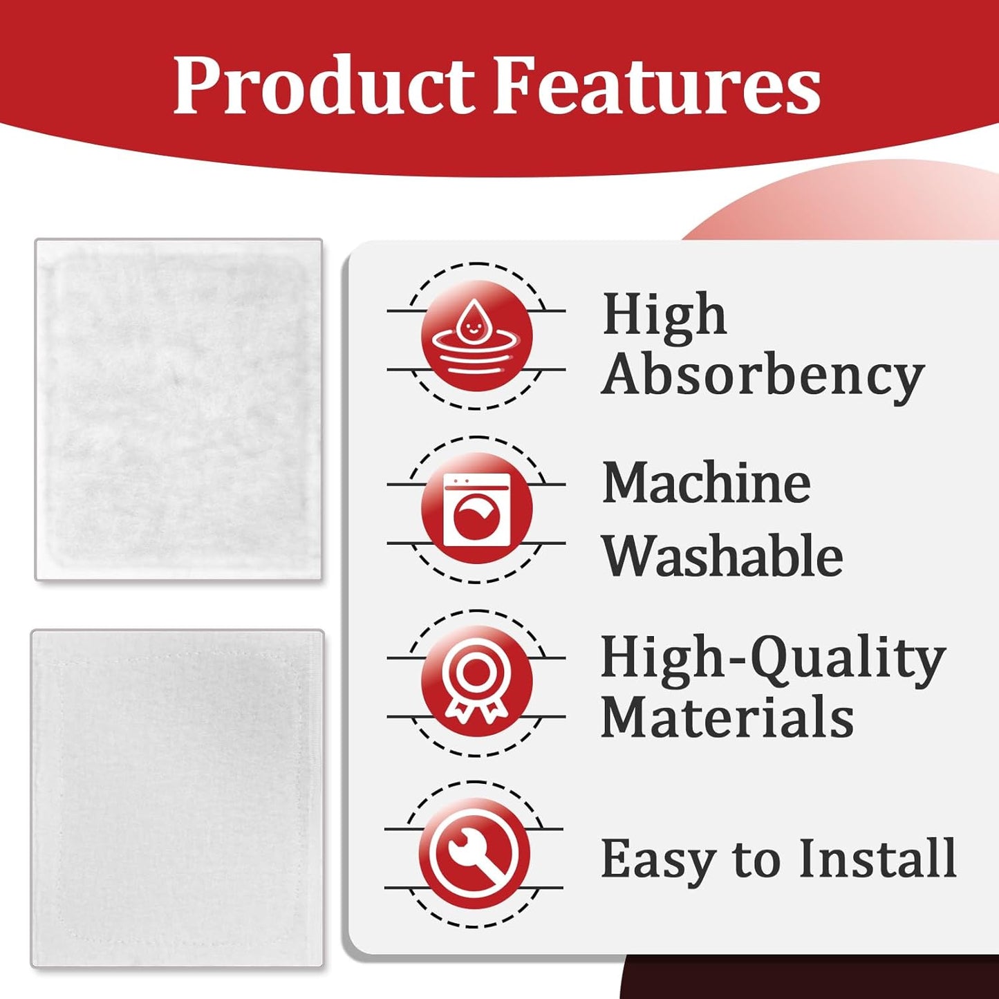 40 Pcs Replacement Mop Pads Compatible with Cleaner Tool, Microfiber Reusable Cleaning Pads for Trim, Molding, Walls, Wet & Dry Use, Trap Dust, Dirt and Pet Hair