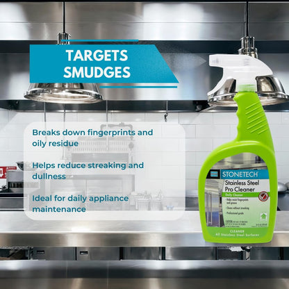 StoneTech® Stainless Steel Pro Cleaner, 24-Ounce (709mL), Spray Bottle