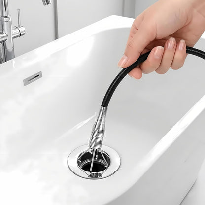 Drain Clog Remover Snake Tool for Hair and Debris, Unclog Toilet, Sink, Shower, Bathtub, Sewer