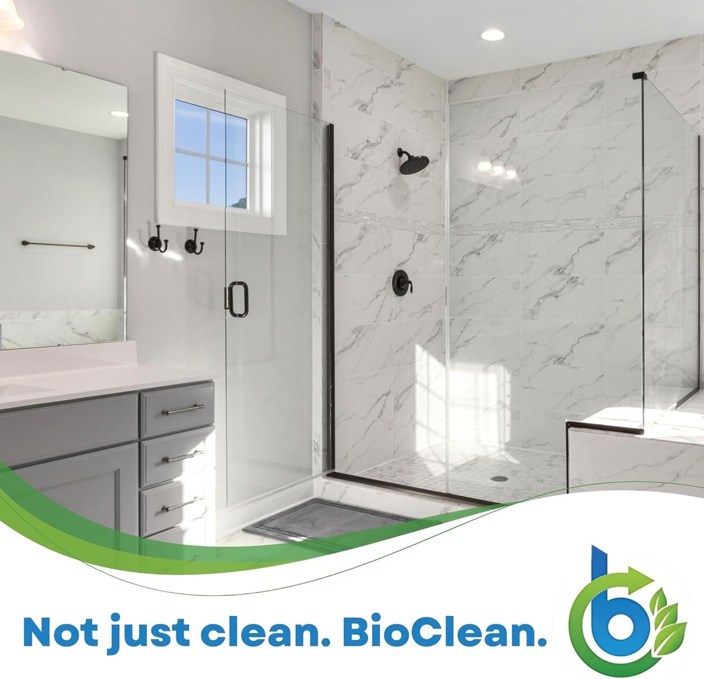 Bio Clean: Eco Friendly Hard Water Stain Remover (40oz Large). Pack of 2