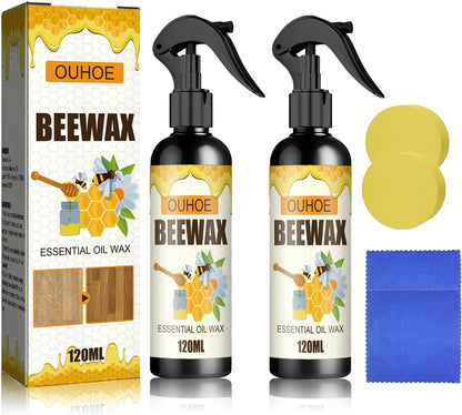 Beeswax Wood Polish - Furniture Polish - Wood Cleaner - Wood Floor Polish - Applicable To Living Room, Kitchen and Wooden Furniture Floors. (1Pcs)