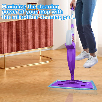 6 Pack Reusable Microfiber Pads for Rejuvenate Microfiber Mop, Compatible with Rejuvenate Click N Clean Multi-Surface Spray Mop, Machine Washable Microfiber Pad Refill for All Floors Without Handle