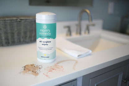 MOMREMEDY Hydrogen Peroxide Cleaning Wipes | All Purpose Cleaner and Stain Remover | Multipurpose for Home, Kitchen, Bathroom, All Surfaces | Non-Toxic
