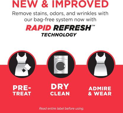 dryel At-Home Dry Cleaner Starter Kit with Wrinkle Release Spray, New and Improved, Gentle Laundry Care for Special Fabrics and Dry-Clean-Only Clothes, 8 Loads with On-the-Go Stain Remover