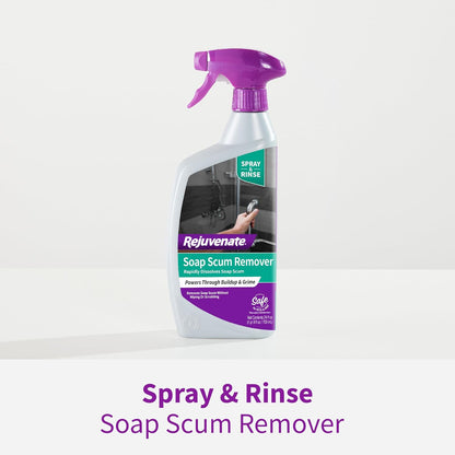 Rejuvenate Soap Scum Remover Easily Dissolves Soap Scum Without Scrubbing, 24 Ounces
