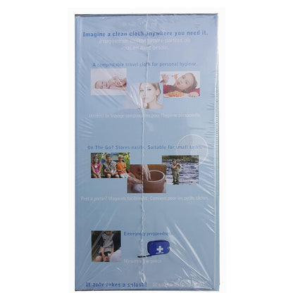 WYSI Multi-Purpose Wipes - Just Add Water - 100 Compressed Tablets & 1 To Go Tube - Multipurpose All Natural Reusable Wipes - Biodegradable Towelettes - Hypoallergenic - Compostable - Scent-Free.