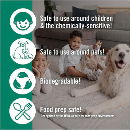 Benefect Botanical Decon 30 Disinfectant Cleaner, 4 oz. Spray Bottle, Light Lemon & Thyme Scent, Hospital Grade Disinfectant, Kills Over 99.99% of Germs, Safe for Food-Contact Surfaces (Pack of 4)