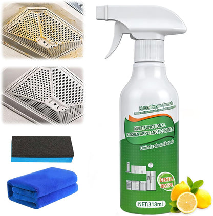 Kitchen Cleaner Remover Spray,Kitchen Multi-Purpose Foam Cleaner Spray,Kitchens Oil Stains Cleaner,Oil Stains Clean Up Kitchens,Clean Up Kitchen Oils Stains,Cleans Up Kitchen-Oils Stains Spray (318ml)