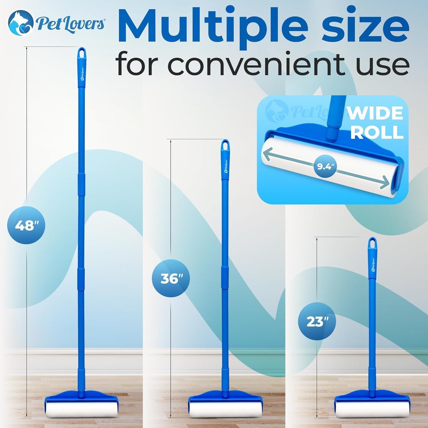 PetLovers Extra Sticky Lint Roller Mega Value Set 600 Sheets for Pet Hair Removal, Dog and Cat Lint Remover 6 Pack