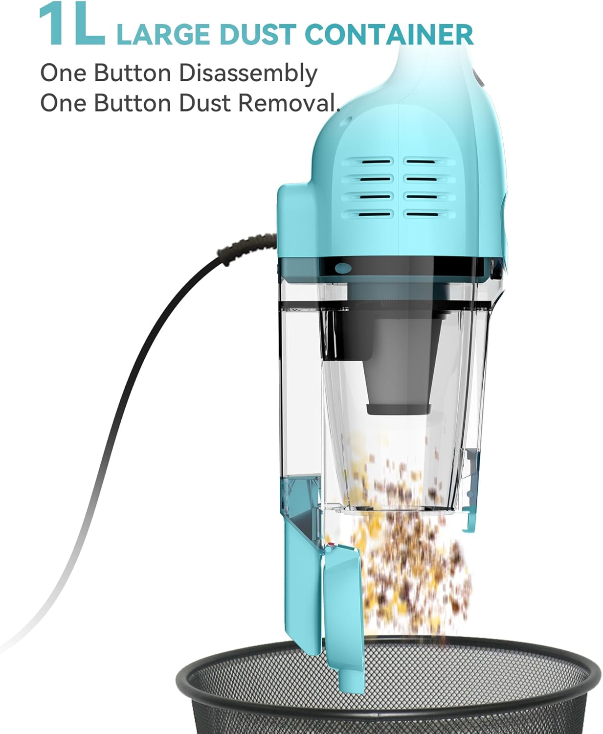 Vazone R6X Corded Stick Vacuum Cleaners for Home, 20Kpa Powerful Suction Stick Vacuum with 16Ft Cord, 2 in 1 Lightweight Vacuum Cleaner for Hardwood Floor Pet Hair