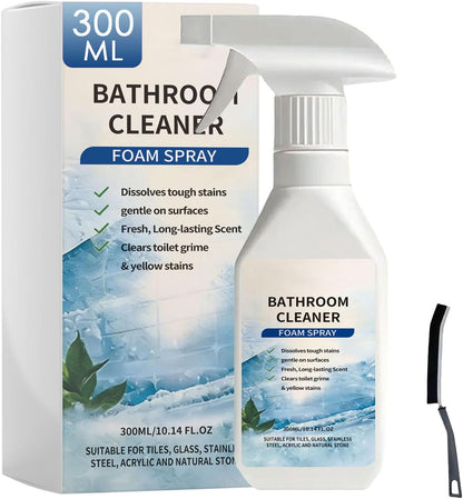 Scale Remover Bathroom Cleaner Foam Spray, Powerful Scale Remover, Bathroom and Shower Foamer Aerosol, Suitable for Tiles, Glass, Stainless, Steel, Acrylicand Natural Stone (1)