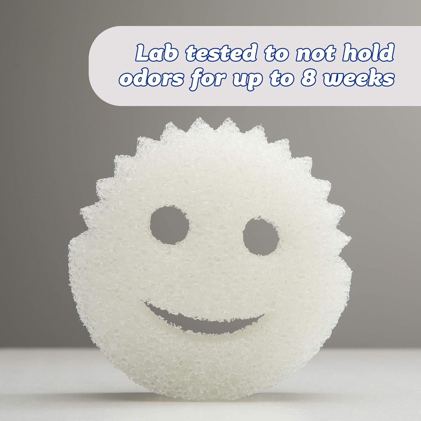 Scrub Daddy Sponge - Dye Free - Scratch-Free Scrubber for Dishes and Home, Odor Resistant, Soft in Warm Water, Firm in Cold, Deep Cleaning, Dishwasher Safe, Multi-use, 1ct (2 Pack)