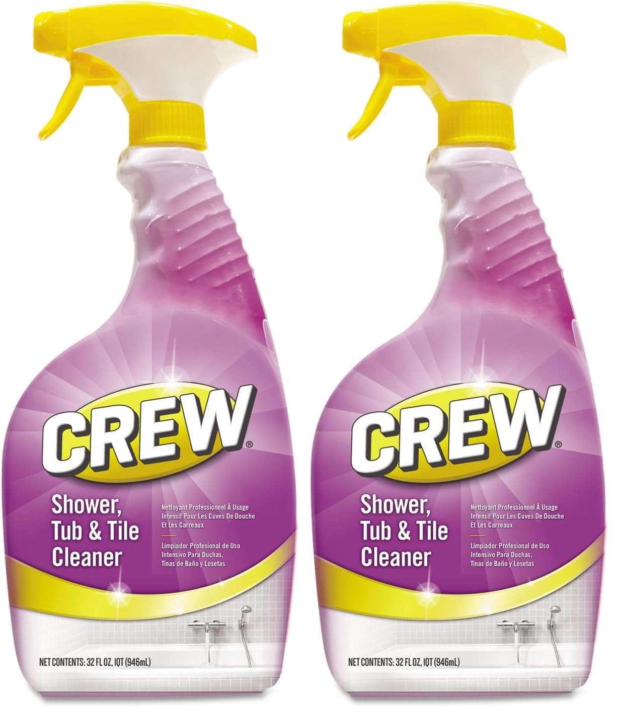 CREW Diversey CBD540281EA Shower, Tub & Tile Cleaner, Liquid, 32 oz