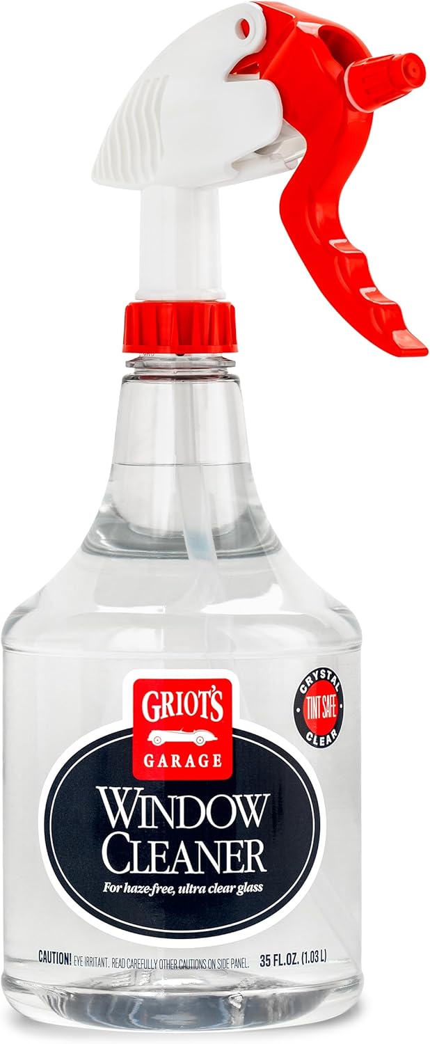 Griot's Garage Window Cleaner, Cleaning Spray for Automotive Windows, Mirrors, Shower Doors, and More, 11101, One Gallon