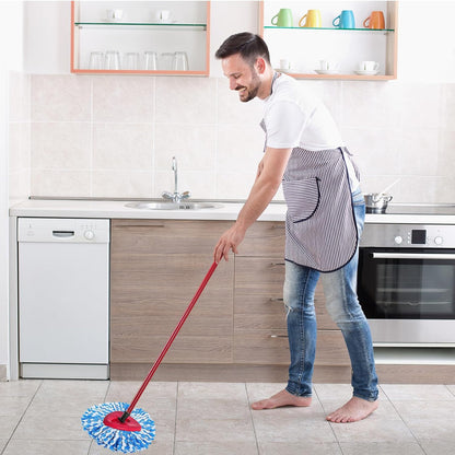 4 Pack Mop Replacement Heads for O-Ceda Mop Replace Head Spin Mop Heads Replacements, Microfiber Spin Mop Refills, Easy Cleaning Mop Head Machine Washable