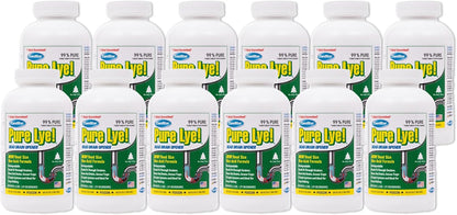 Pure Lye 1 lb - Unique Sodium Hydroxide Beads | Drain Opener & Soap Making | Biodegradable, Eco-Friendly (30-500)