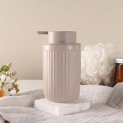 BosilunLife Dish Hand Soap Dispenser - Liquid Pump Soap Dispenser for Bathroom Decro 12oz Ceramic Kitchen Dish Dispenser with Rust-Proof Liquid Pump Modern Refillable Lotion Bottles
