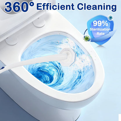 80 Count Disposable Toilet Wand Refills for Toilet Wand, 5X Cleaning Power Scrubber Refill, Bathroom Cleaning Supplies, No Falling Apart, Fresh Fragrance