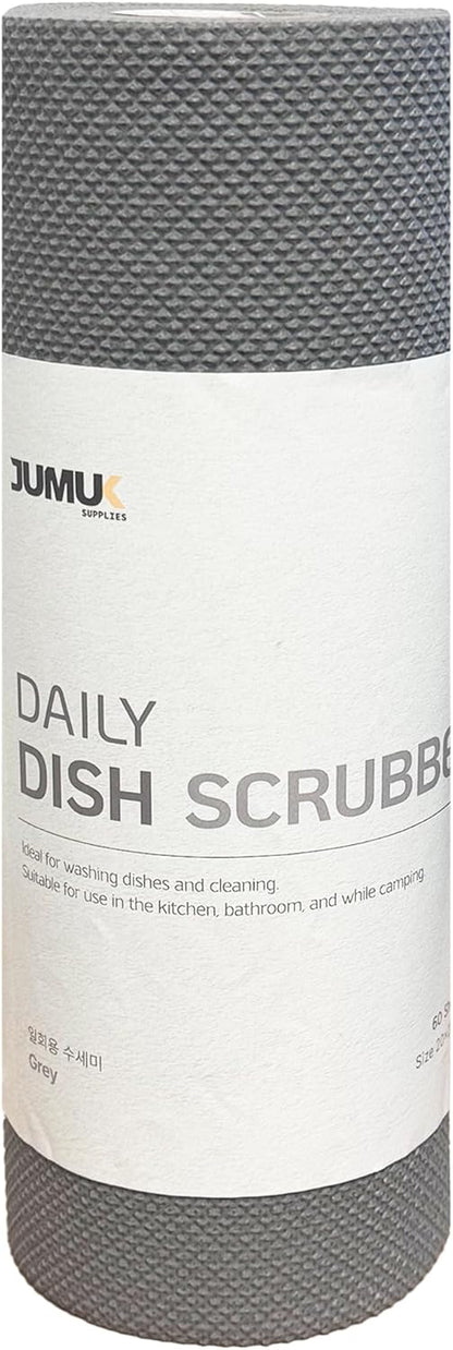 Daily Dish Scrubber Sheet Non-Scratch Household Disposable Cleaning Sponges | Recyclable, Eco-Friendly & Perfect for Kitchen, Home Cleaning and Outdoor Use (1, Navy)