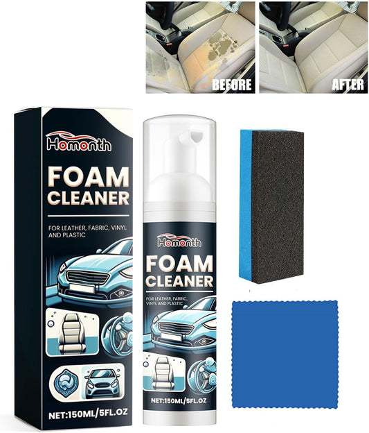 5 OZ (150 ml) Car Multi-Purpose Foam Cleaner, Interior Cleaner, Car Interior Ceiling Leather Seat Power Foam Cleaning