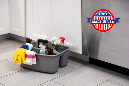 Mighty Tuff Rough and Rugged All-Purpose Cleaning Caddy, Grey/Black 2 Count (CD0170)