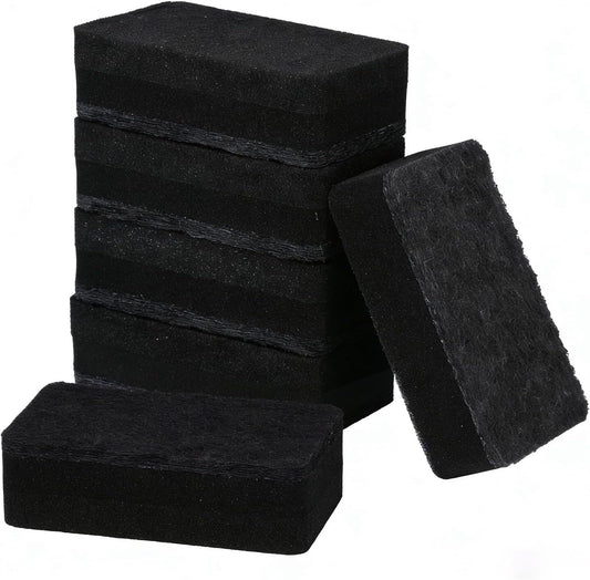 Dish Sponges for Kitchen, Individually Wrapped Dishwashing Sponges, Non Scratch Scrub Sponges for Dishes, Pots, Pans and Sink, Multipurpose Cleaning (Black and White)