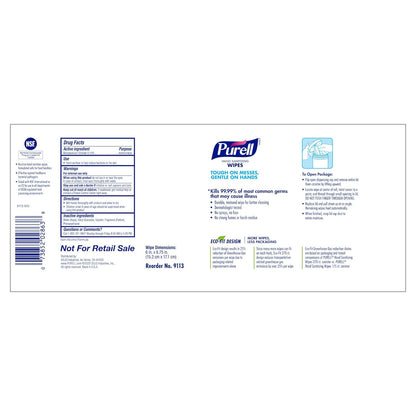 Purell Hand Sanitizing Wipes, Clean Refreshing Scent, 40 Count Hand Wipes Canister (Pack of 6) - 9120-06-CMR