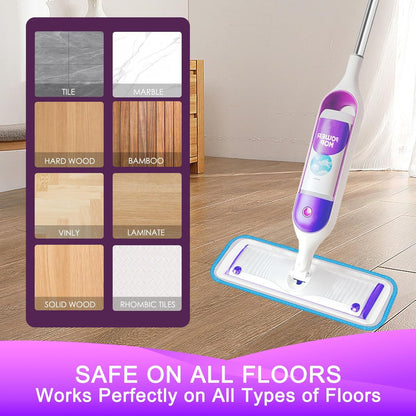Reusable Power Mop Refills Pads Compatible with Swiffer PowerMop Mop - Microfiber Power Mop Pads Refill for 13 ''-15 '' Spray Mop- Washable Pads for Multi-Surface Floor Cleaning, 4 Pack