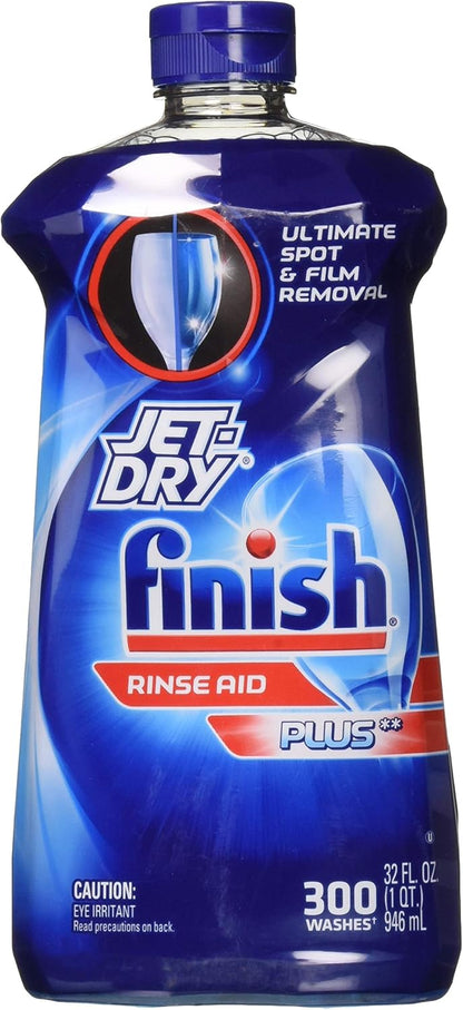 Finish Jet-Dry Plus Dishwasher Rinse Aid 32 Fl Oz