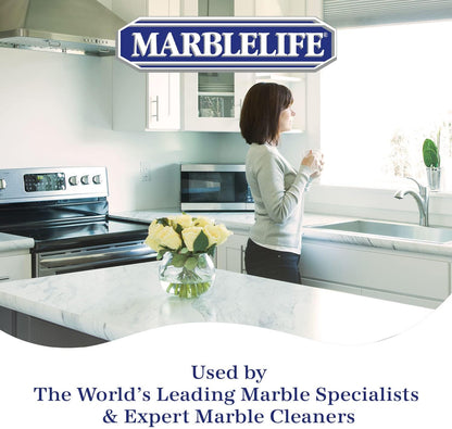 Marblelife Granite & Quartz Cleaner, Safe & Powerful Granite Countertop Cleaner, Oil & Wax Free Quartz Countertop, Effective Stone Care & Cleaning, 32oz Spray