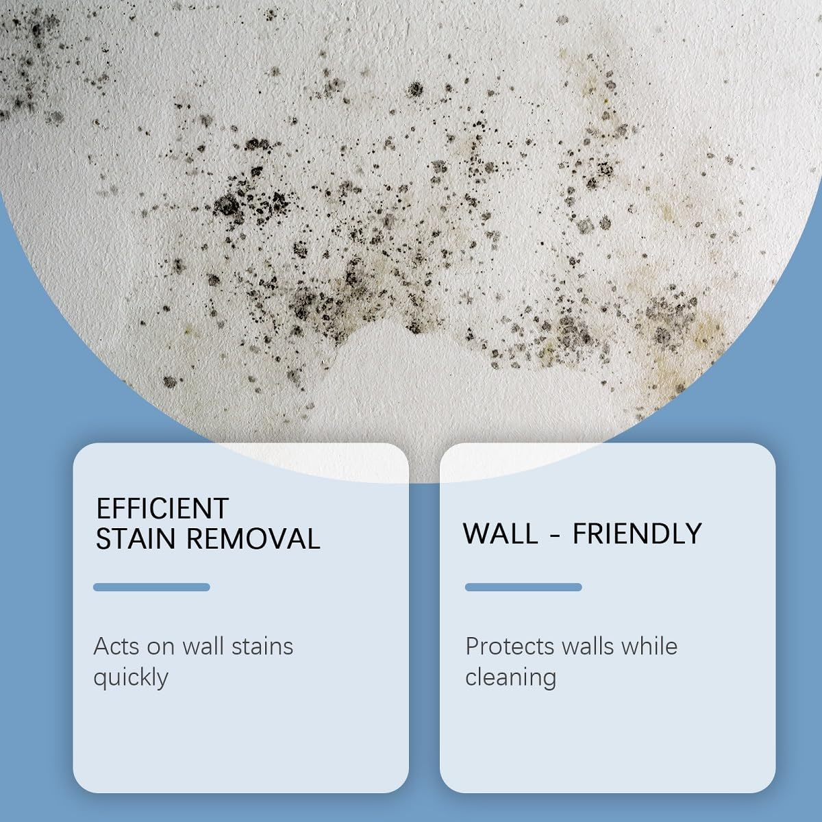 Wall Cleaner Spray,Highly Effective Removal Spray,Multi-Surface Wall Remover Spray for Painted Walls,Wood and Tile,Stain Remover (8.12 FL OZ)