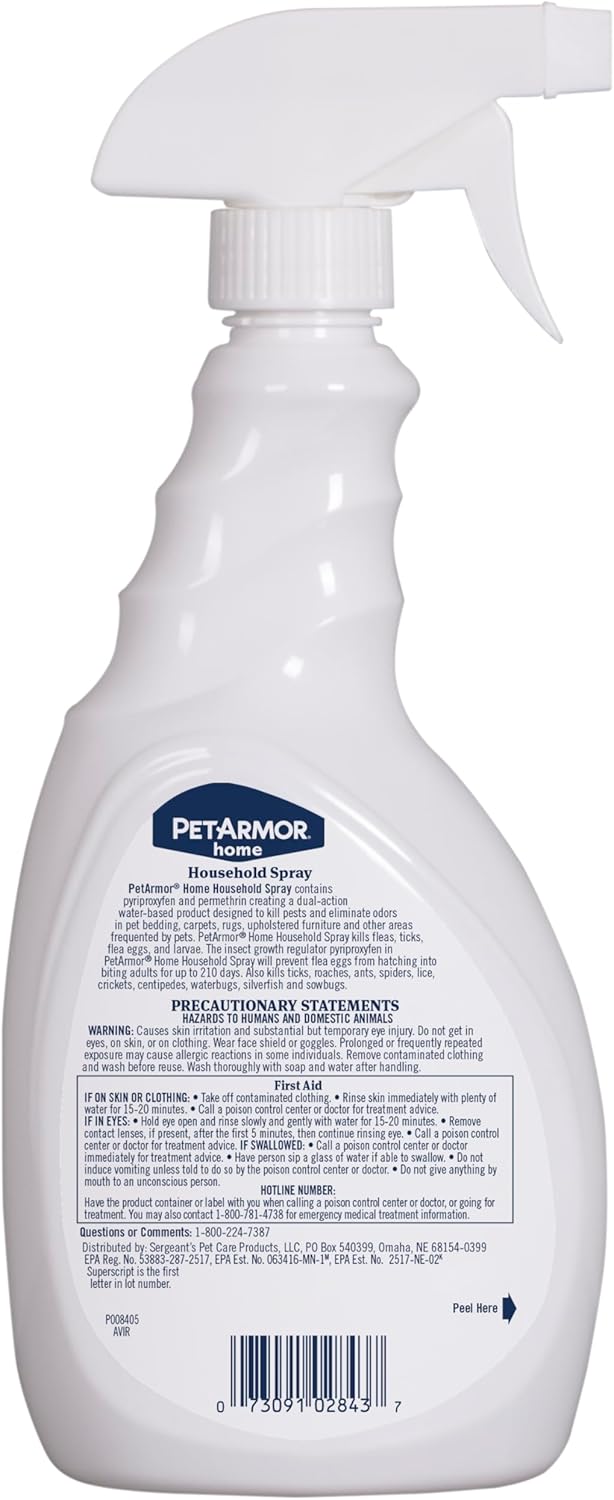 PETARMOR Home Carpet Powder for Fleas and Ticks, Protect Your Home From Fleas and Deodorizes Carpets, 16 Ounce