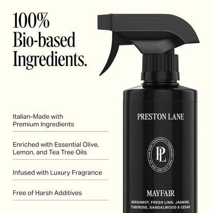 Preston Lane Luxury All-Purpose Cleaner, Mayfair Scent | Bio-Based Multi-Surface Spray | Streak-Free Finish, Lifts Dirt, Smudges & Grease | Vegan & Cruelty-Free