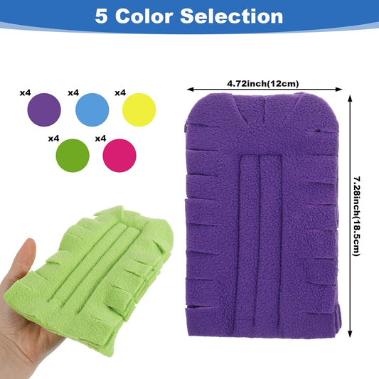 20 Pcs Duster Refill Reusable Fleece Duster Refills Feather Flat Dusters Multi Surface Washable Cleaning Pads Tools for Blinds Ceiling Fan Hardwoods Window Furniture Car